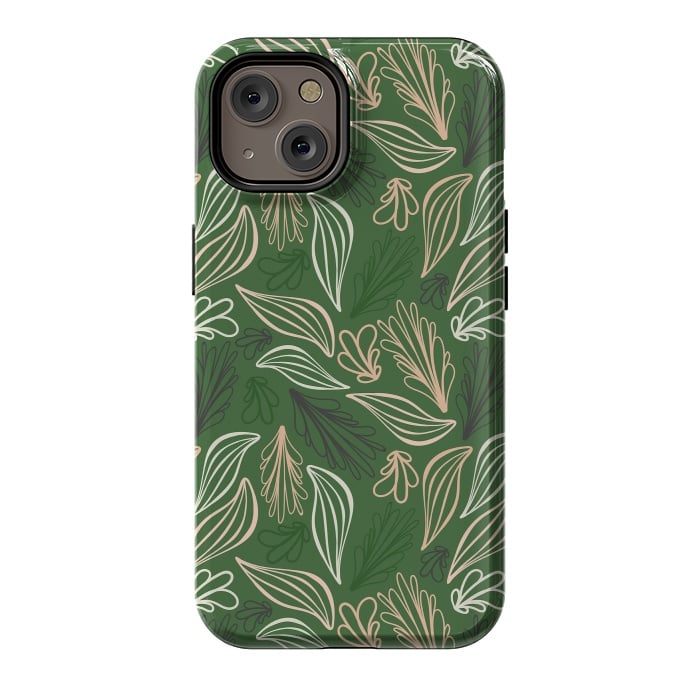 iPhone 14 StrongFit Evergreen Botanicals by Kimberly Senn | Senn & Sons