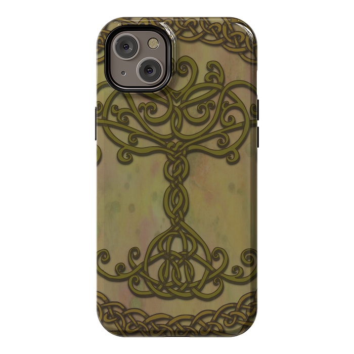 iPhone 14 Plus StrongFit Celtic Tree of Life I by Lotti Brown