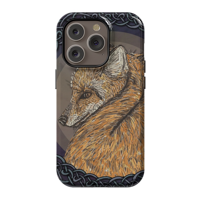 iPhone 14 Pro StrongFit Celtic Fox by Lotti Brown