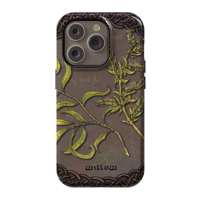 iPhone 14 Pro StrongFit Celtic Willow by Lotti Brown
