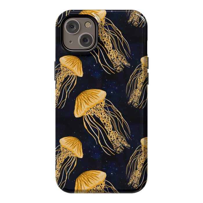 iPhone 14 Plus StrongFit Galaxy Jellyfish Pattern by Julie Erin Designs