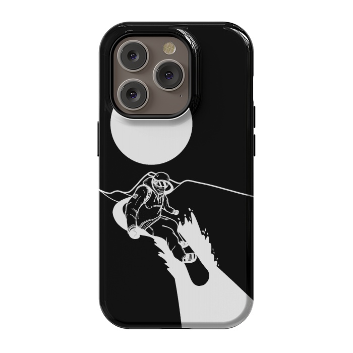iPhone 14 Pro StrongFit The snowboarder by Steve Wade (Swade)