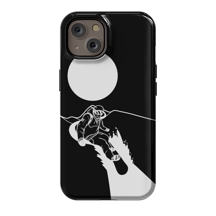 iPhone 14 StrongFit The snowboarder by Steve Wade (Swade)