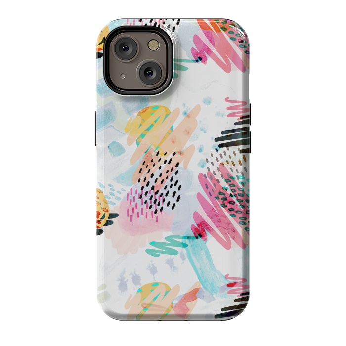 iPhone 14 StrongFit Fun colorful summer doodles by Oana 