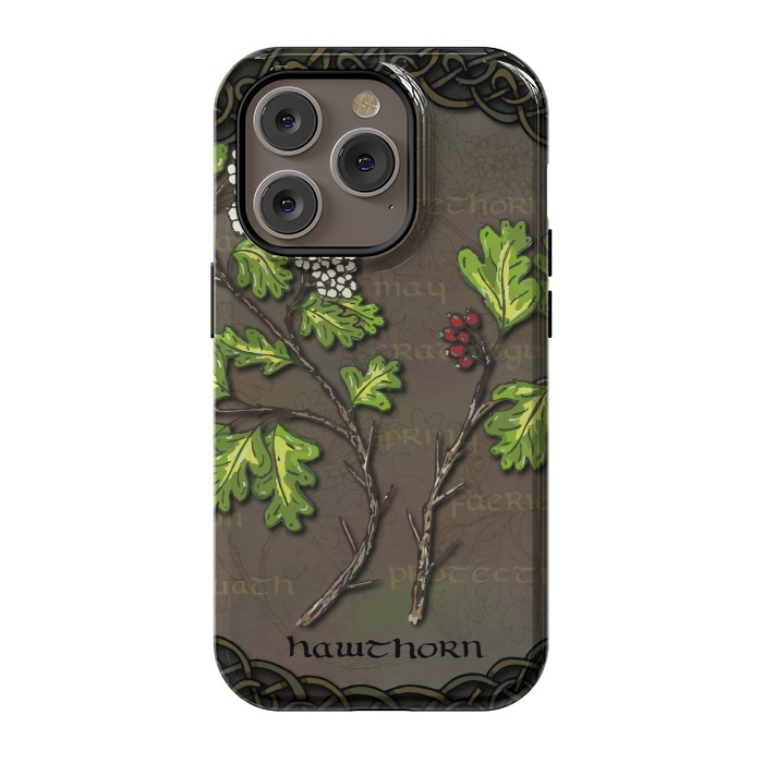 iPhone 14 Pro StrongFit Celtic Hawthorn by Lotti Brown