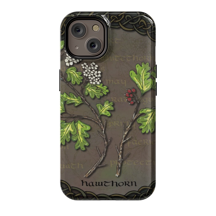 iPhone 14 StrongFit Celtic Hawthorn by Lotti Brown