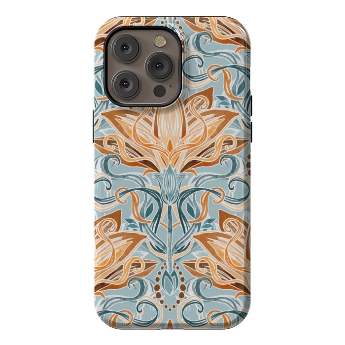iPhone 14 Pro max StrongFit Autumn Afternoon Art Nouveau  by Micklyn Le Feuvre