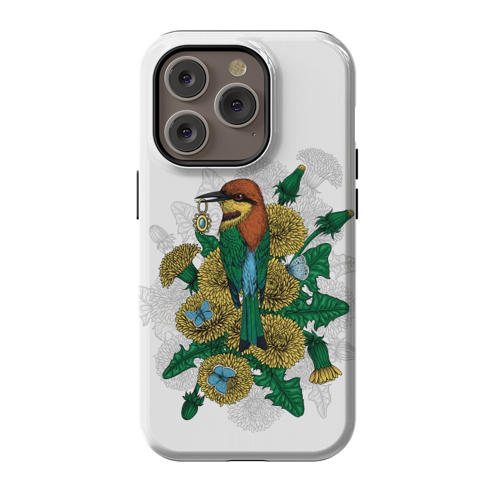 iPhone 14 Pro StrongFit The bee eater with the golden pendant by Katerina Kirilova