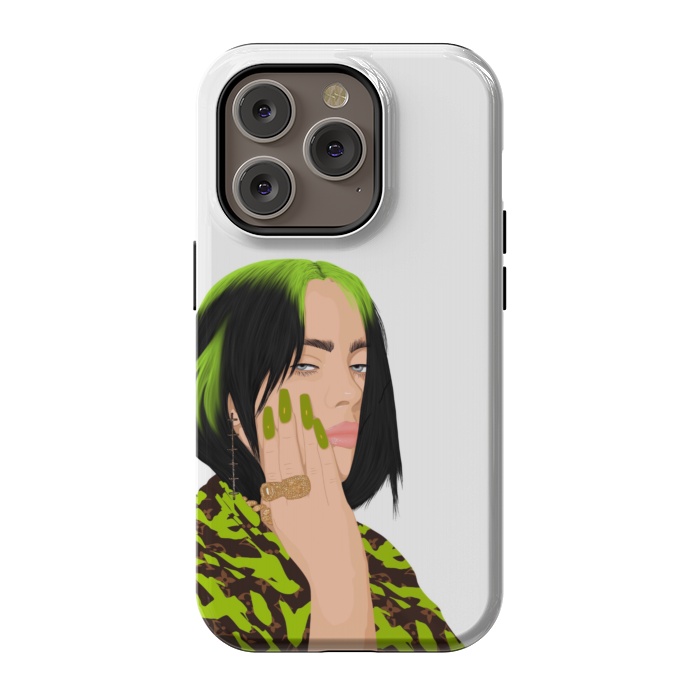 iPhone 14 Pro StrongFit Billie eilish green by Jms