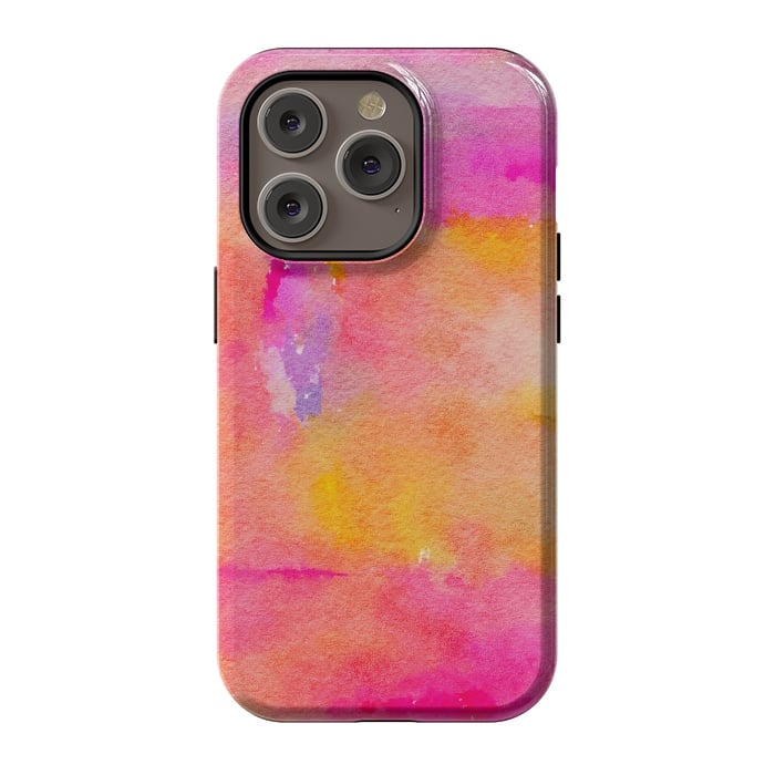 iPhone 14 Pro StrongFit Be A Rainbow In Someone's Cloud | Modern Bohemian Watercolor Painting Optimism Positivity Good Vibes by Uma Prabhakar Gokhale