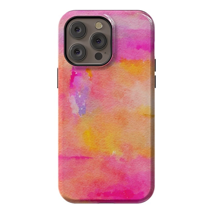 iPhone 14 Pro max StrongFit Be A Rainbow In Someone's Cloud | Modern Bohemian Watercolor Painting Optimism Positivity Good Vibes by Uma Prabhakar Gokhale