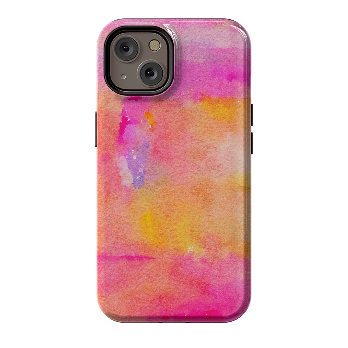 iPhone 14 StrongFit Be A Rainbow In Someone's Cloud | Modern Bohemian Watercolor Painting Optimism Positivity Good Vibes by Uma Prabhakar Gokhale