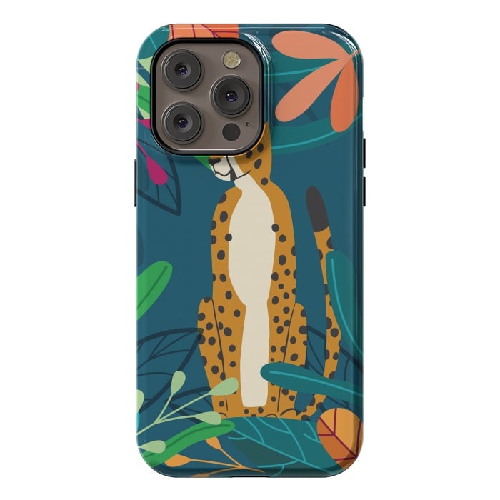 iPhone 14 Pro max StrongFit Cheetah chilling by Jelena Obradovic