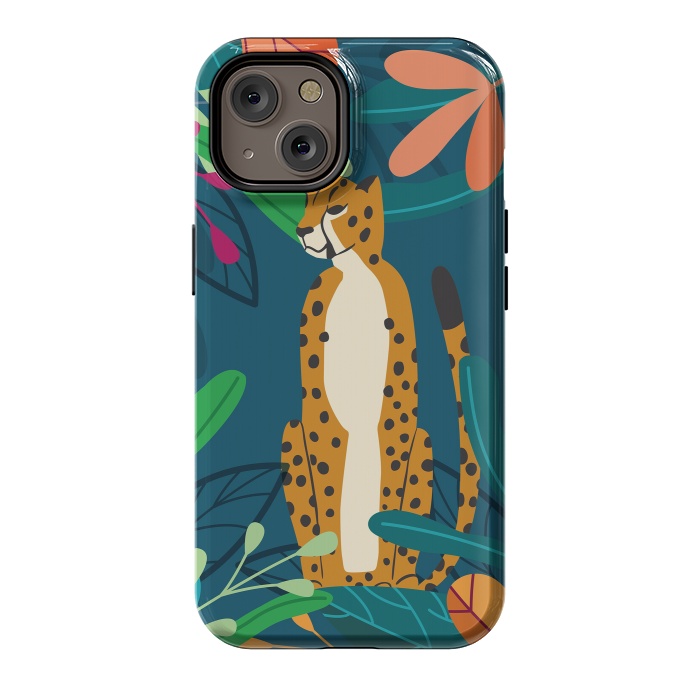 iPhone 14 StrongFit Cheetah chilling by Jelena Obradovic