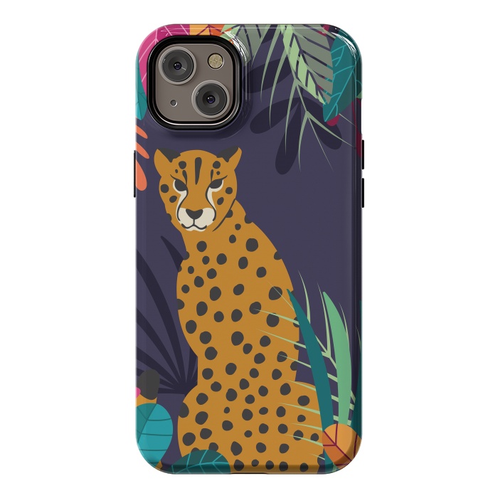 iPhone 14 Plus StrongFit Cheetah sitting in the wild by Jelena Obradovic