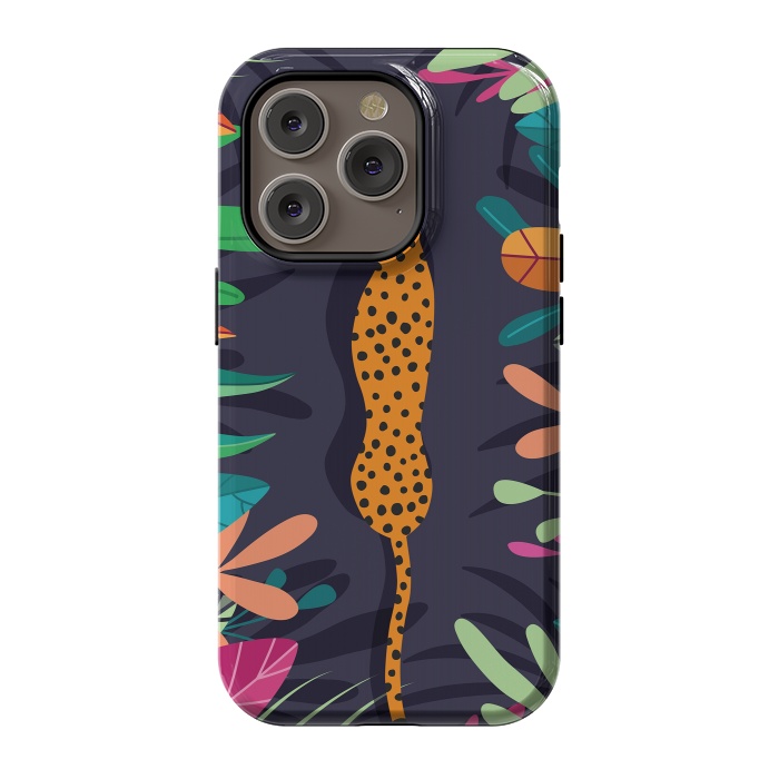 iPhone 14 Pro StrongFit Cheetah walking in the wild by Jelena Obradovic