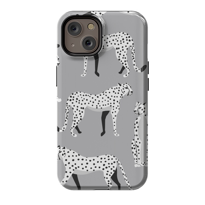 iPhone 14 StrongFit Cheetah pattern 04 by Jelena Obradovic