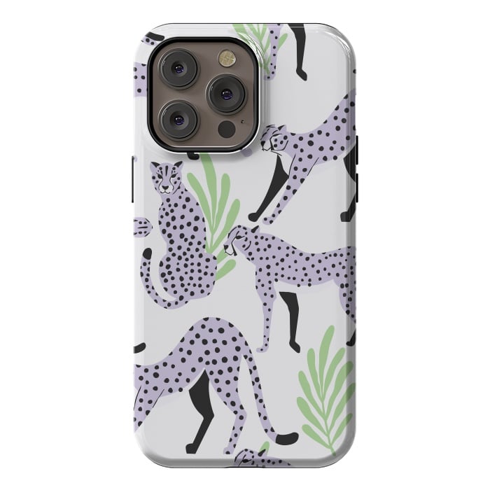 iPhone 14 Pro max StrongFit Cheetah pattern 05 by Jelena Obradovic