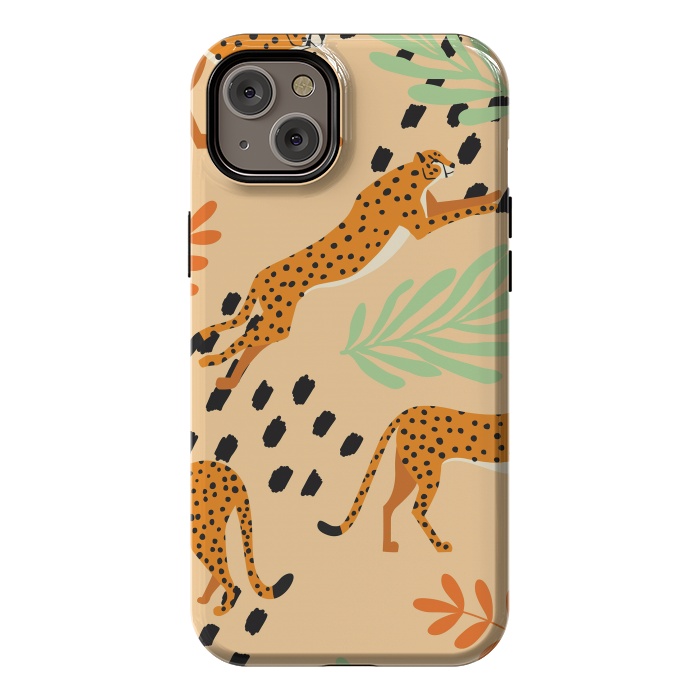 iPhone 14 Plus StrongFit Cheetah pattern 07 by Jelena Obradovic