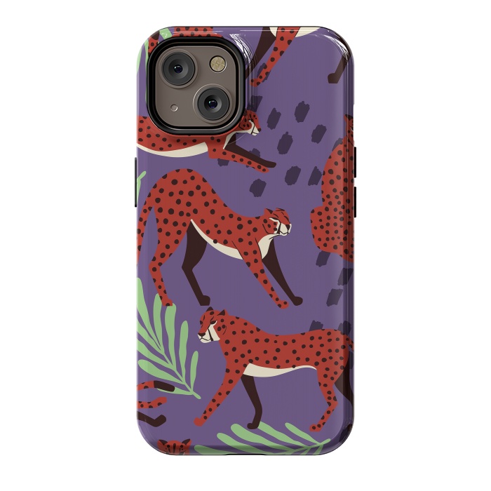 iPhone 14 StrongFit Cheetah pattern 10 by Jelena Obradovic