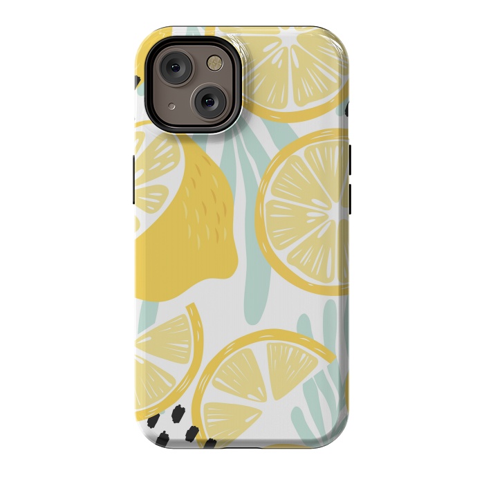 iPhone 14 StrongFit Lemon pattern 02 by Jelena Obradovic