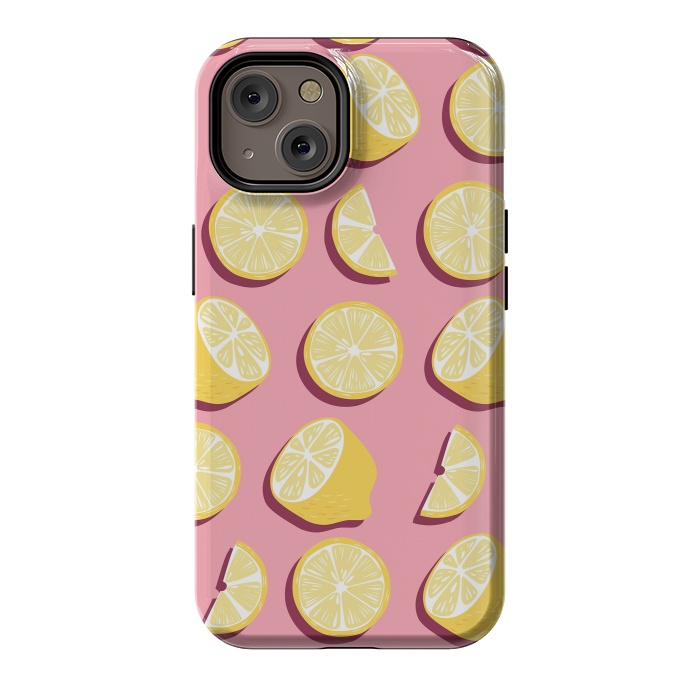 iPhone 14 StrongFit Lemon pattern 07 by Jelena Obradovic