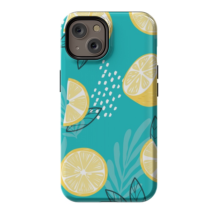 iPhone 14 StrongFit Lemon pattern 08 by Jelena Obradovic