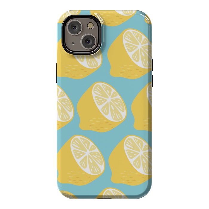 iPhone 14 Plus StrongFit Lemon pattern 13 by Jelena Obradovic