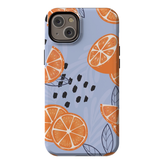 iPhone 14 Plus StrongFit Orange pattern 04 by Jelena Obradovic