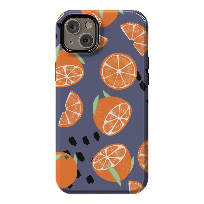 iPhone 14 Plus StrongFit Orange pattern 05 by Jelena Obradovic