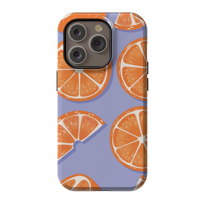 iPhone 14 Pro StrongFit Orange pattern 08 by Jelena Obradovic