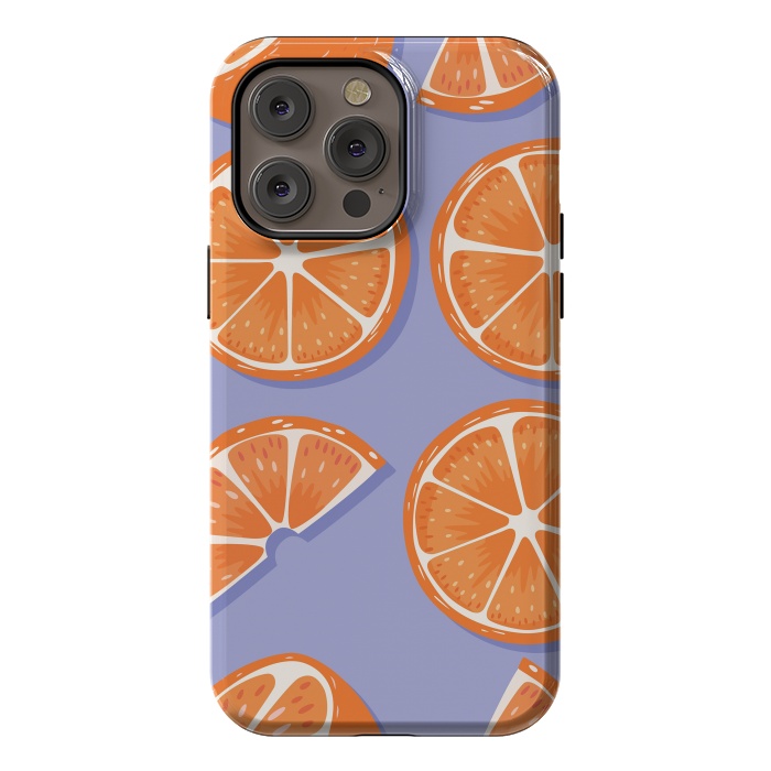 iPhone 14 Pro max StrongFit Orange pattern 08 by Jelena Obradovic