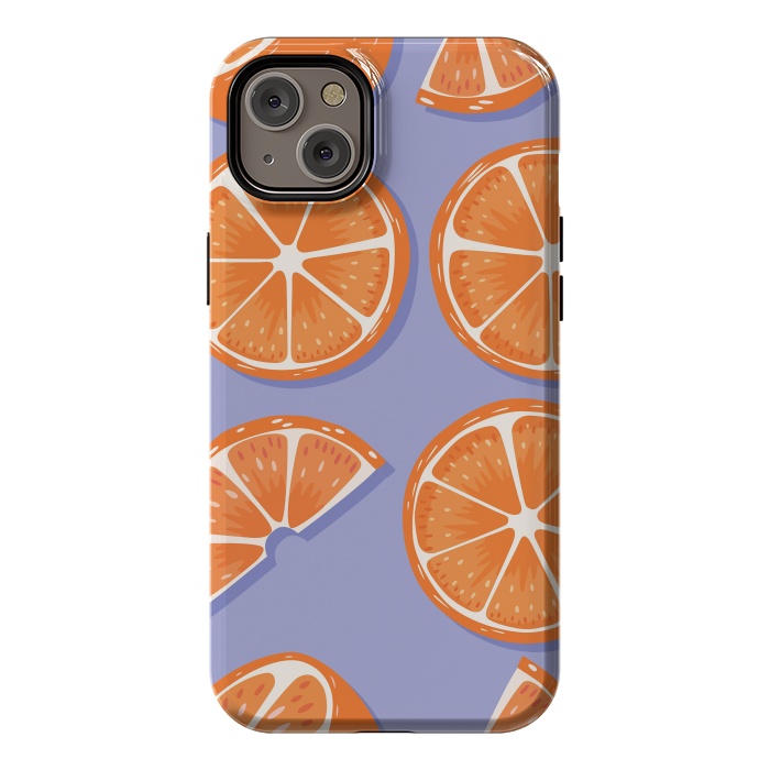 iPhone 14 Plus StrongFit Orange pattern 08 by Jelena Obradovic