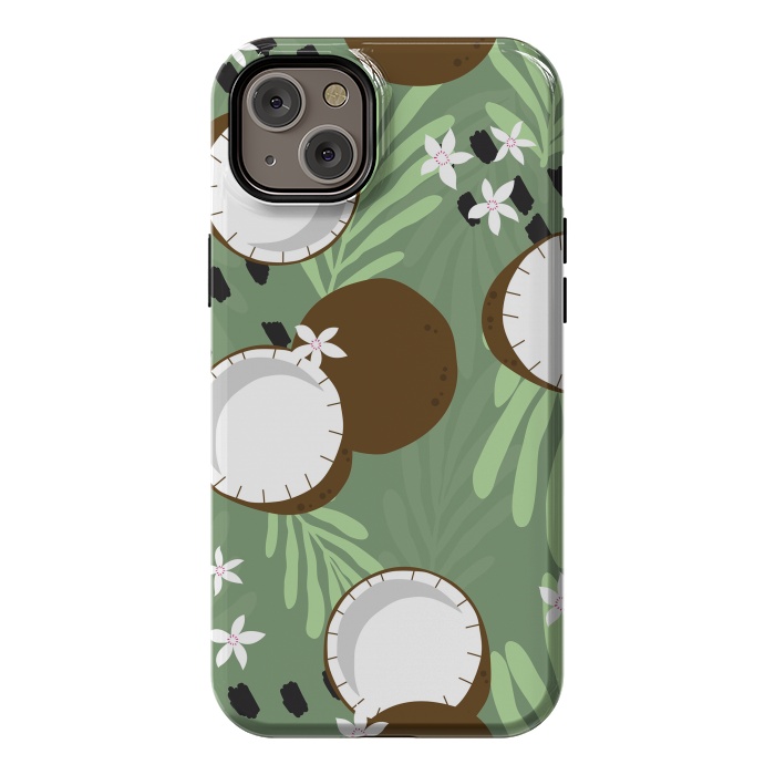 iPhone 14 Plus StrongFit Coconut pattern 01 by Jelena Obradovic