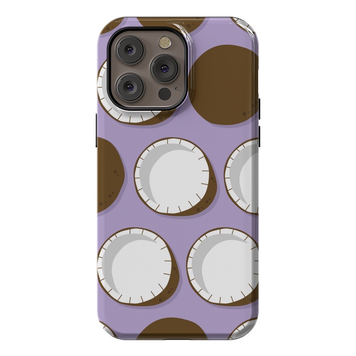 iPhone 14 Pro max StrongFit Coconut pattern 02 by Jelena Obradovic