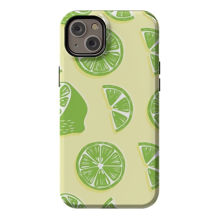 iPhone 14 Plus StrongFit Lime pattern 04 by Jelena Obradovic