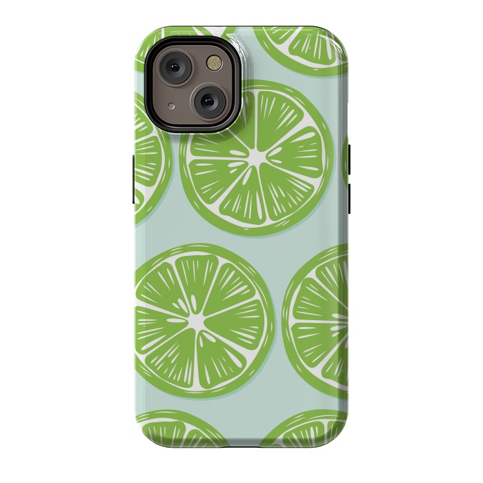 iPhone 14 StrongFit Lime pattern 05 by Jelena Obradovic