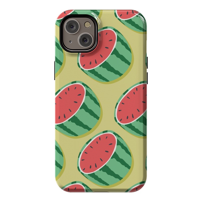 iPhone 14 Plus StrongFit Watermelon pattern 02 by Jelena Obradovic