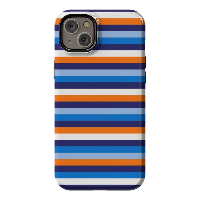 iPhone 14 Plus StrongFit Repeating Blue by TMSarts