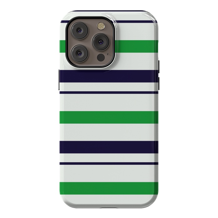 iPhone 14 Pro max StrongFit Green White by TMSarts