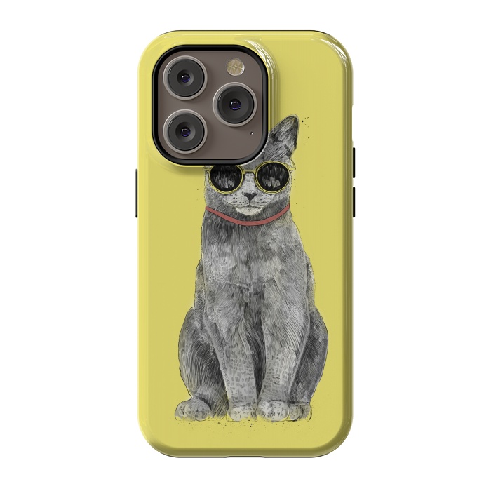 iPhone 14 Pro StrongFit Summer Cat by Balazs Solti
