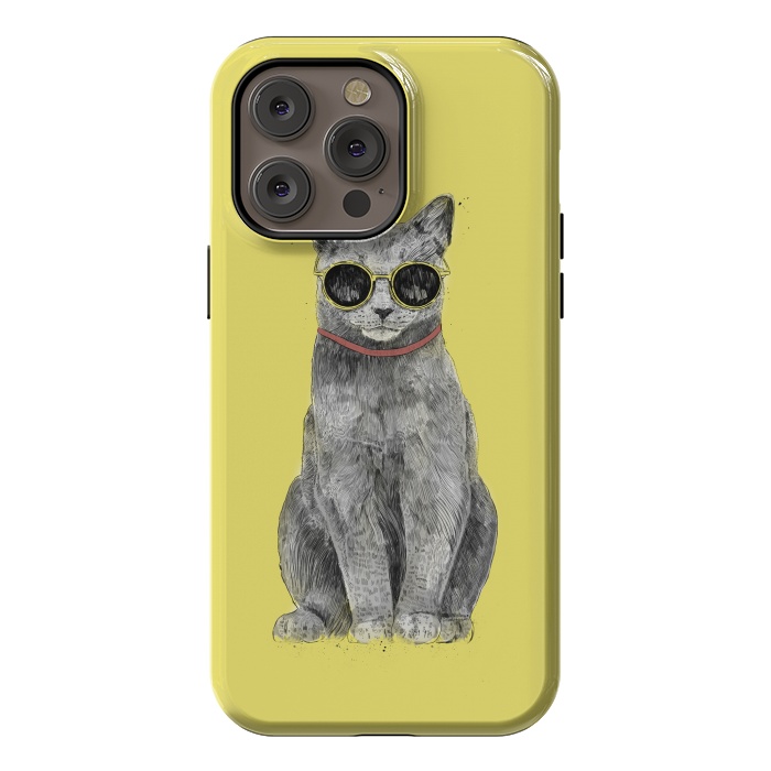 iPhone 14 Pro max StrongFit Summer Cat by Balazs Solti