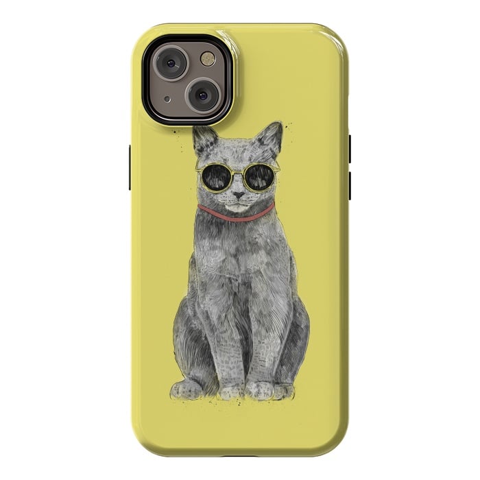 iPhone 14 Plus StrongFit Summer Cat by Balazs Solti