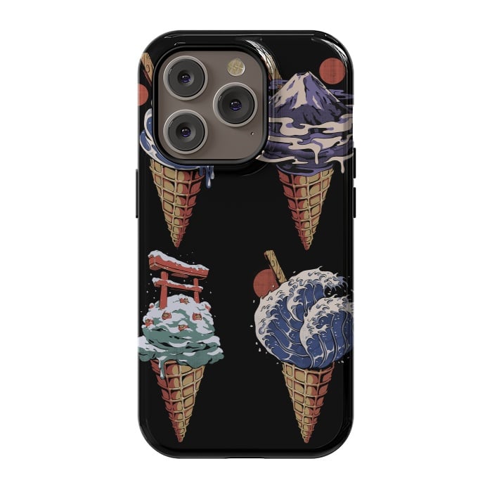 iPhone 14 Pro StrongFit Japanese Ice Creams by Ilustrata