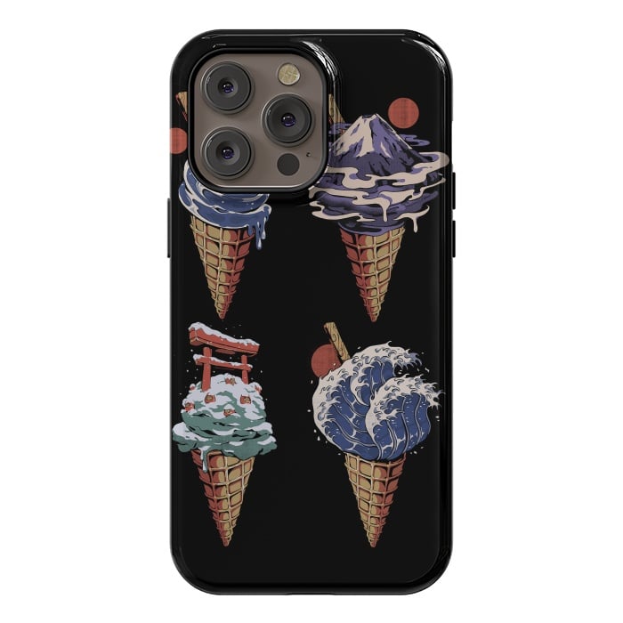 iPhone 14 Pro max StrongFit Japanese Ice Creams by Ilustrata