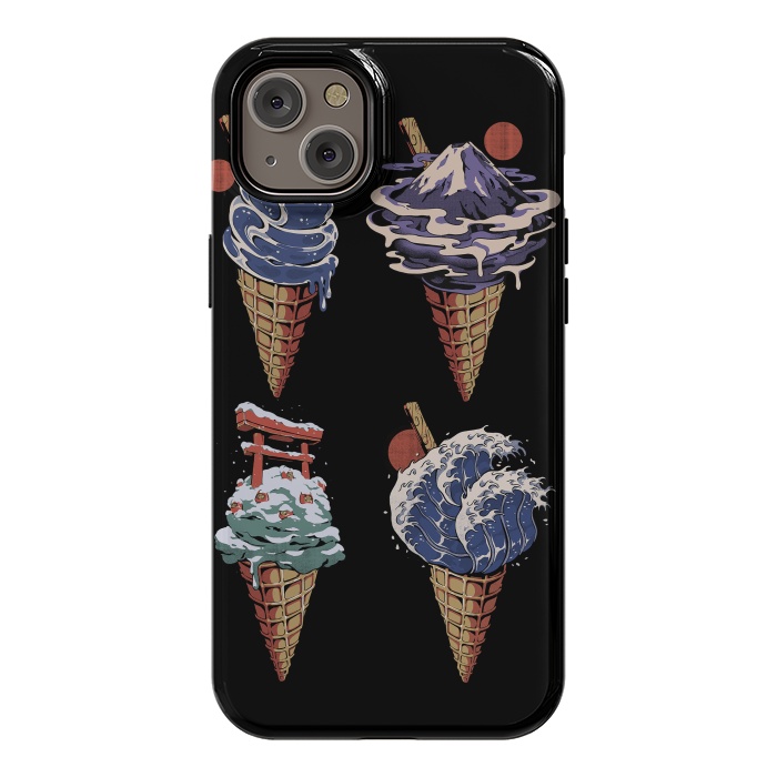iPhone 14 Plus StrongFit Japanese Ice Creams by Ilustrata