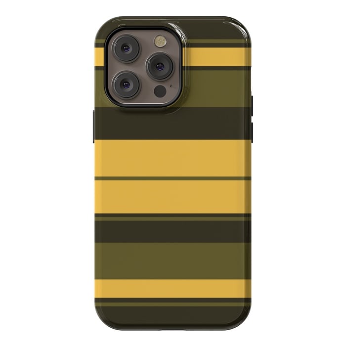 iPhone 14 Pro max StrongFit Vintage Yellow by TMSarts