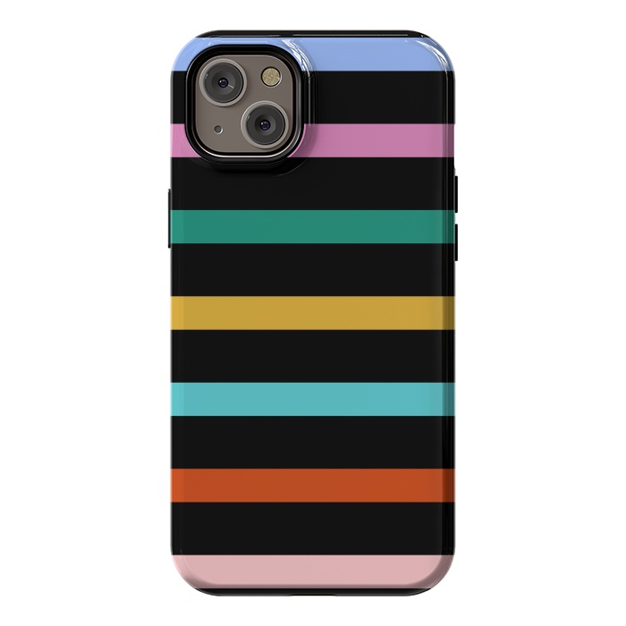 iPhone 14 Plus StrongFit Colored Stripes by TMSarts
