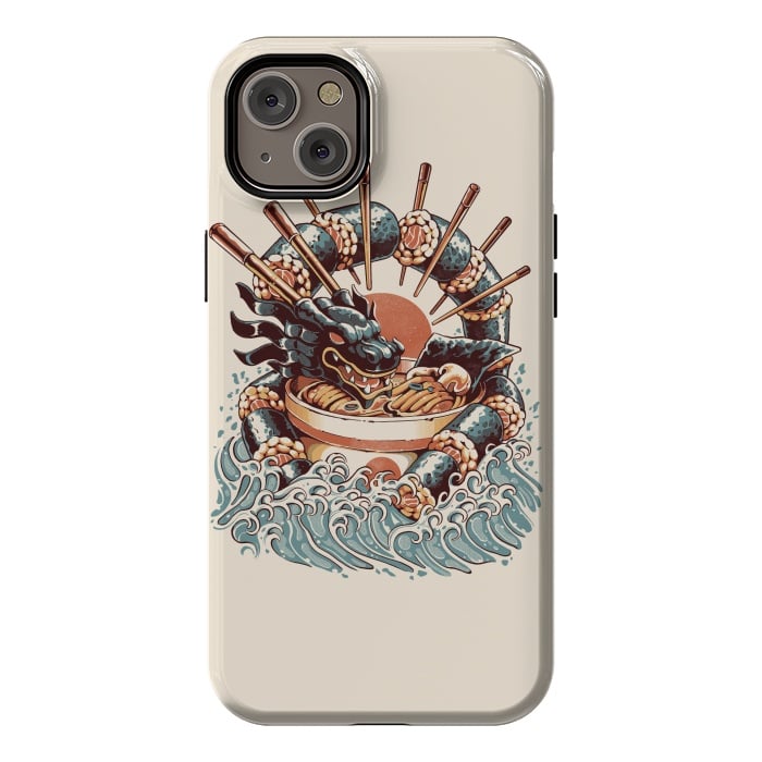 iPhone 14 Plus StrongFit Dragon Sushi Ramen by Ilustrata