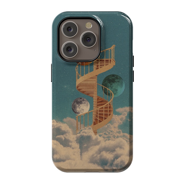 iPhone 14 Pro StrongFit Stairway to the moon by Eleaxart